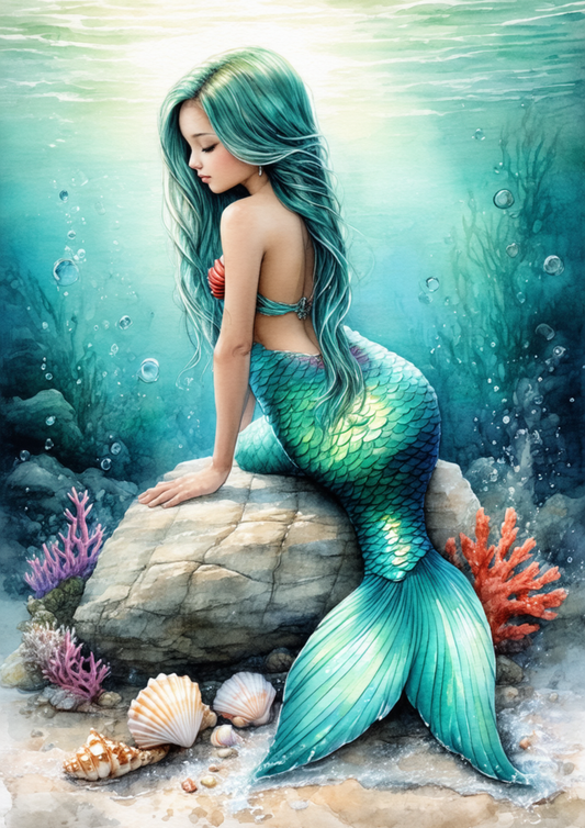 Rice Paper For Decoupage The Little Mermaid Full Cat. No. 8562