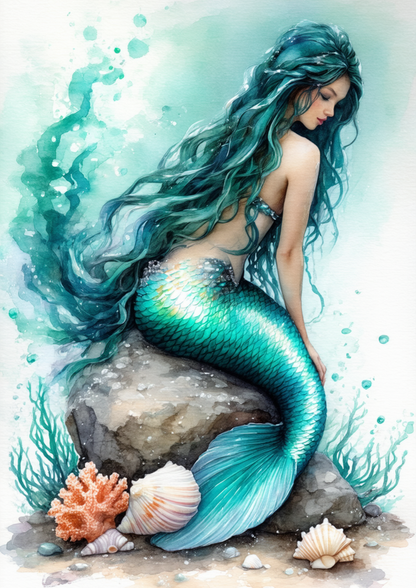 Rice Paper For Decoupage The Little Mermaid Full Cat. No. 8563