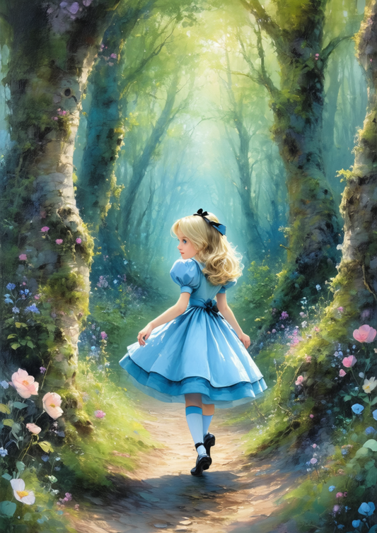 Rice Paper For Decoupage Alice in Wonderland Full Cat. No. 8565