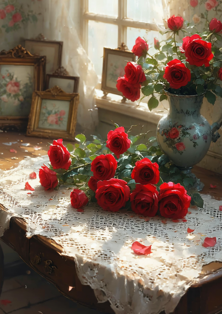 Reispapier für Decoupage, Blumenhintergrund, vollständig, Kat. Nr. 4809