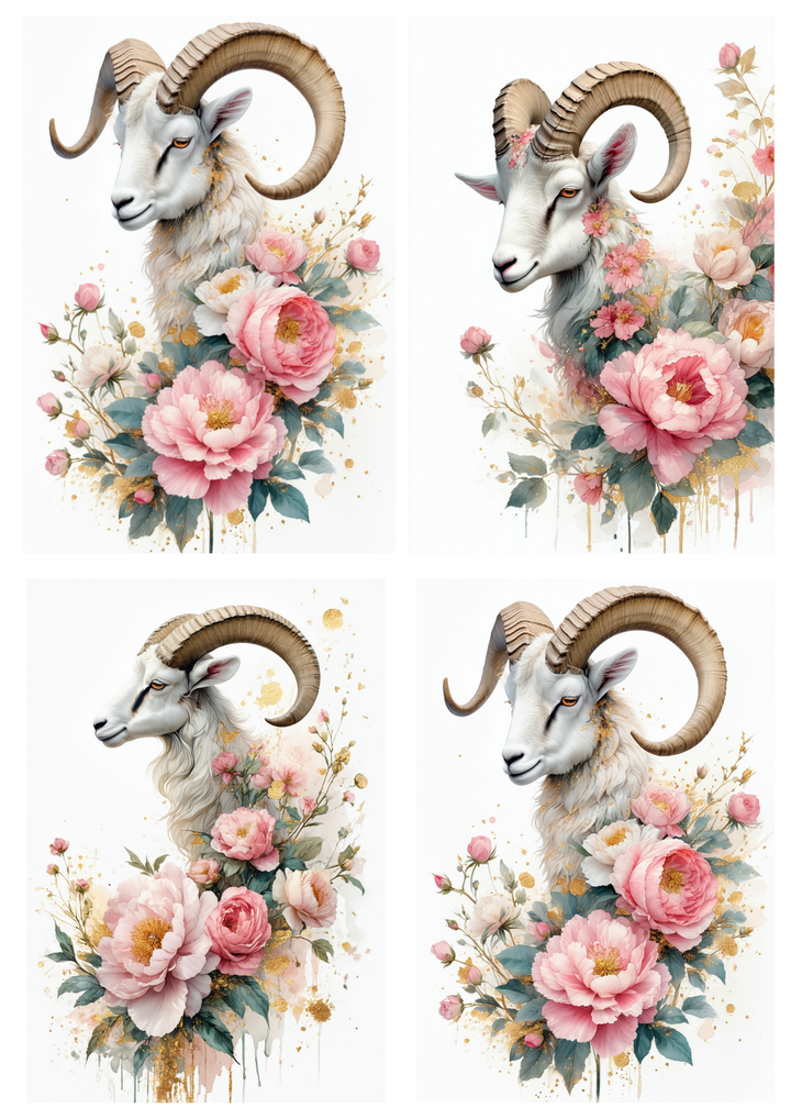 Reispapier für Decoupage, Blumenhintergrund, vollständig, Kat. Nr. 4809