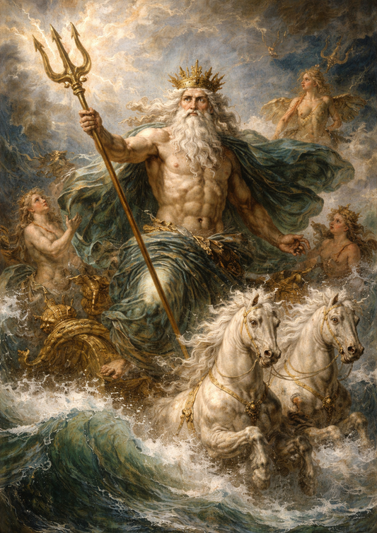 Rice Paper For Decoupage Vintage Poseidon Full Cat. No. 8760