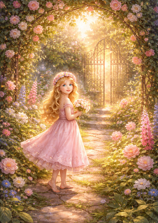 Rice Paper For Decoupage Gate to Secret Garden Full Cat. No. 8767