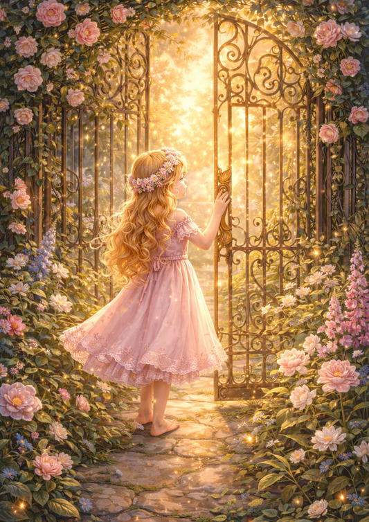 Rice Paper For Decoupage Gate to Secret Garden Full Cat. No. 8768