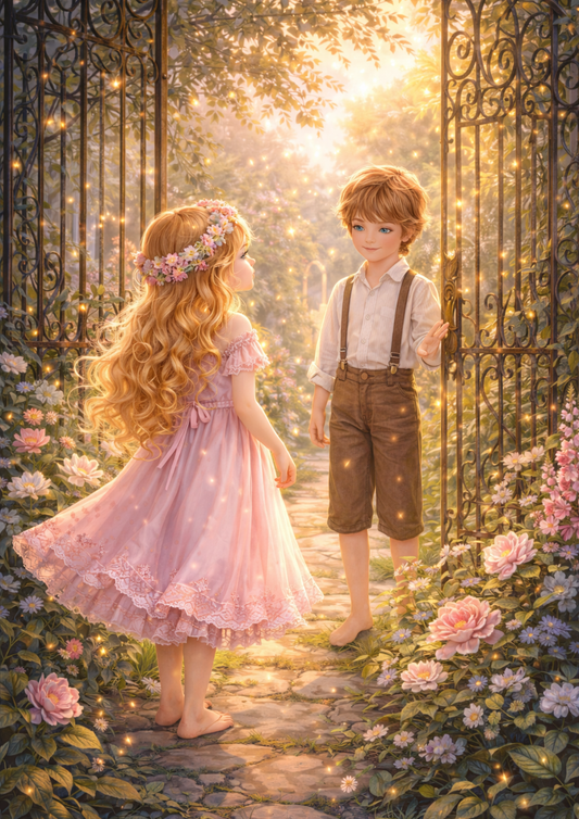 Rice Paper For Decoupage Gate to Secret Garden Full Cat. No. 8769