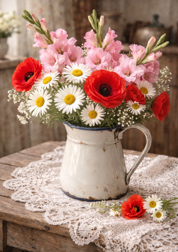 Reispapier für Decoupage, Blumenhintergrund, vollständig, Kat. Nr. 4809