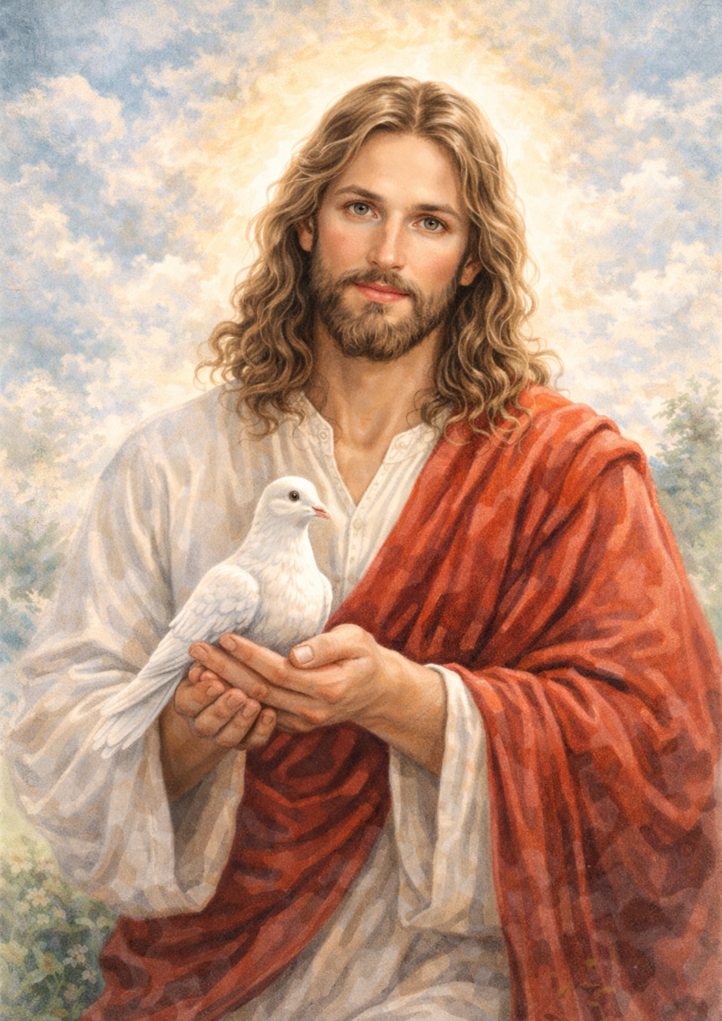 Rice Paper For Decoupage Jesus Holding Dove Full Cat. No. 8847 – The ...