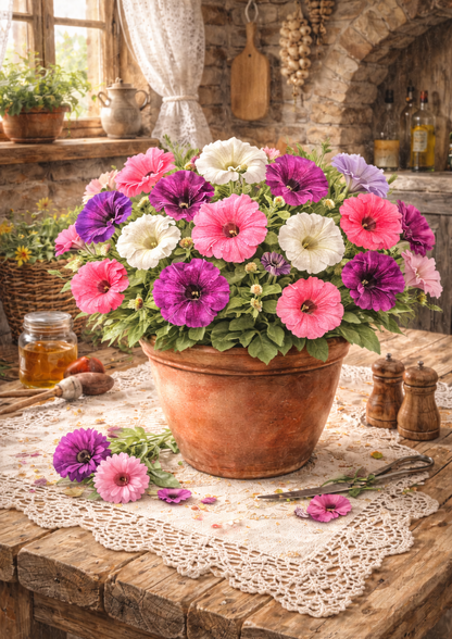 Reispapier für Decoupage, Blumenhintergrund, vollständig, Kat. Nr. 4809
