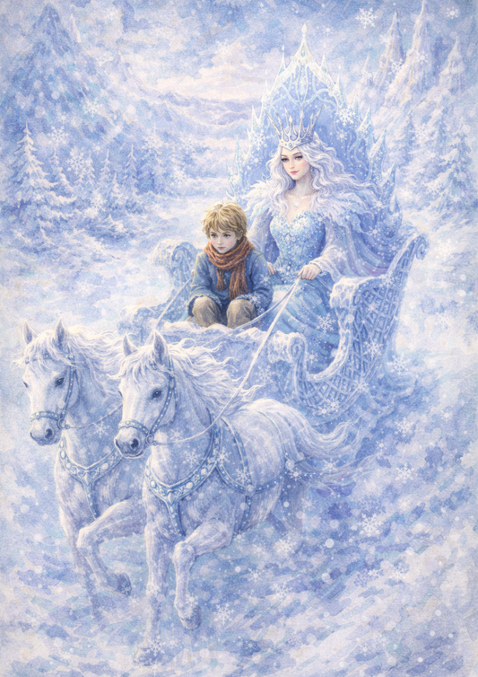 Rice Paper For Decoupage Snow Quinn Scene Full  Cat. No. 8870