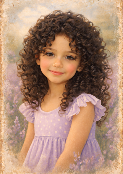 Rice Paper For Decoupage Girl & Lavender Field Full Cat. No. 8923