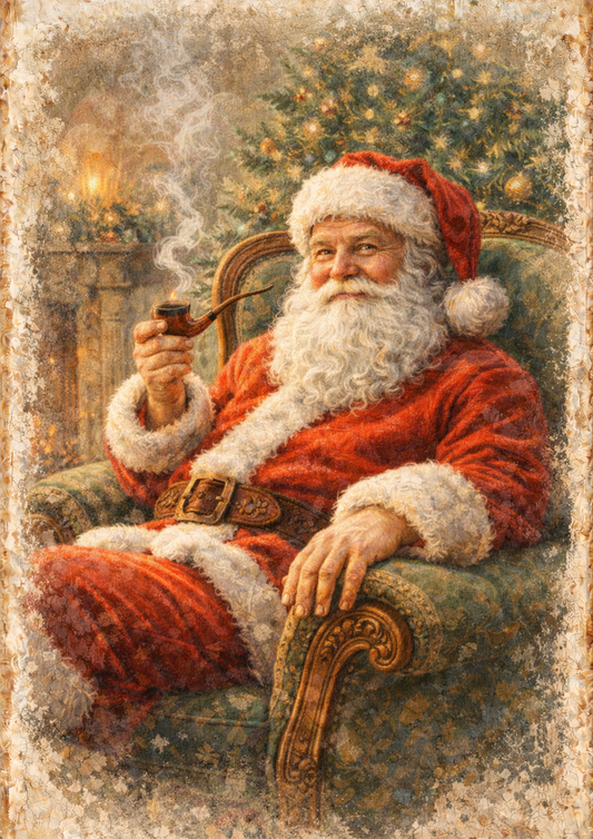 Rice Paper For Decoupage Vintage  Santa Clause  Full Cat. No. 8929
