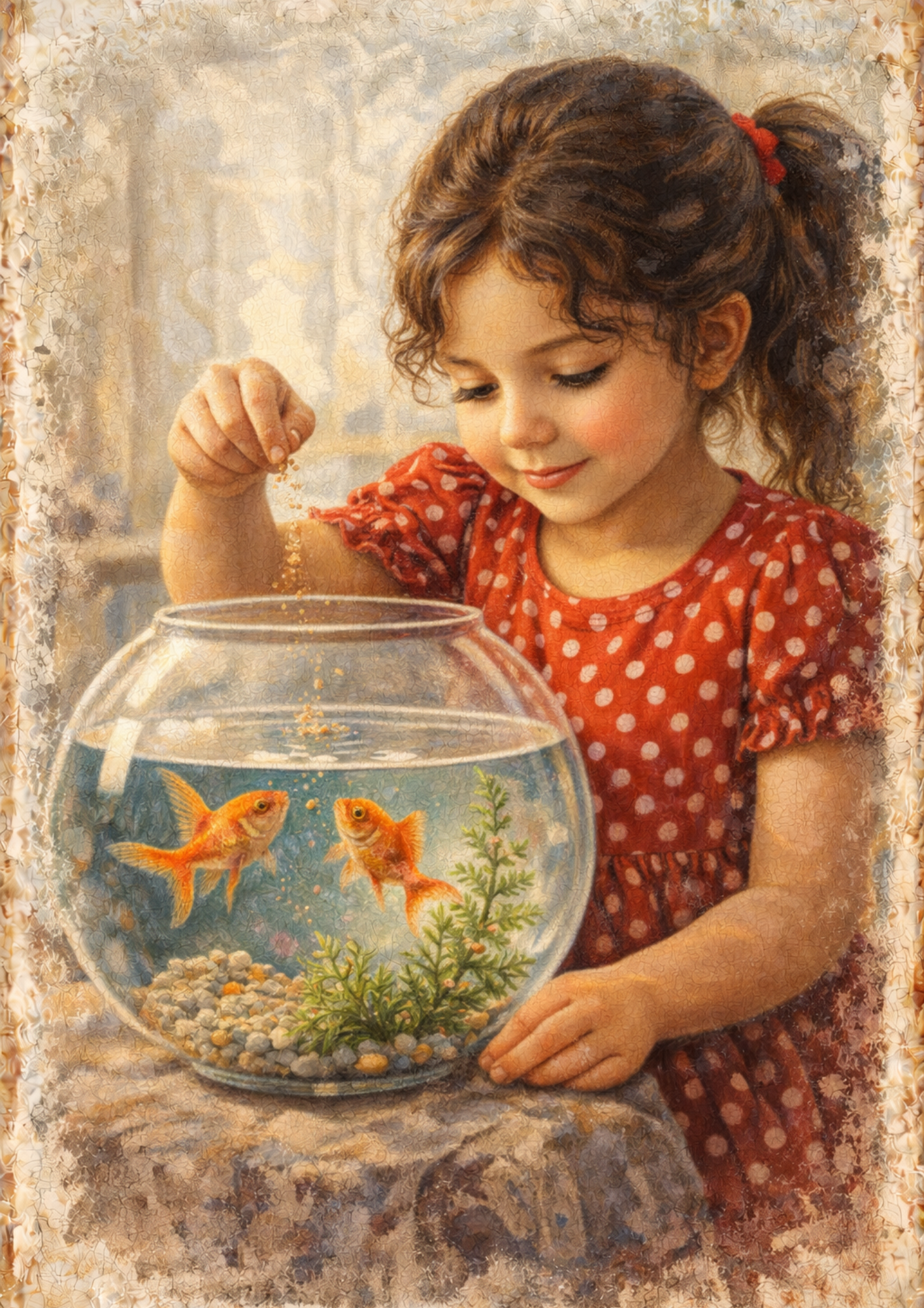 Rice Paper For Decoupage Girl & Goldfish Full Cat. No. 8930 – The ...