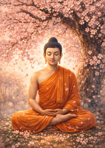 Rice Paper For Decoupage Buddha Meditation Full Cat. No. 8990