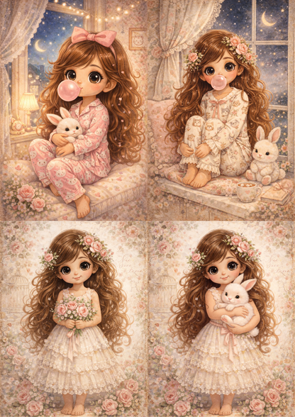 Reispapier für Decoupage, Blumenhintergrund, vollständig, Kat. Nr. 4809