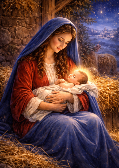 Rice Paper For Decoupage Jesus & His Mother Full Cat. No.9064