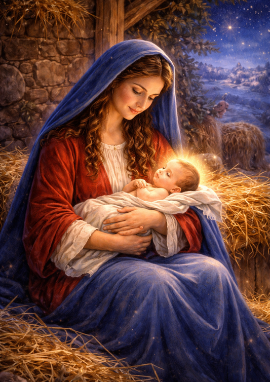 Rice Paper For Decoupage Jesus & His Mother Full Cat. No.9064