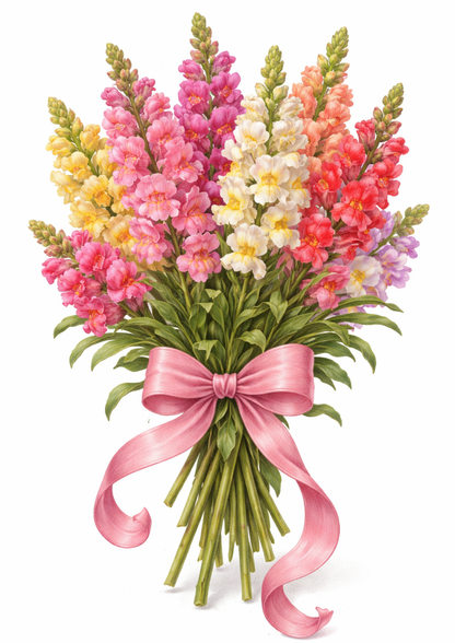 Rice Paper For Decoupage Bouquet of Gladioli  Full Cat. No.9182