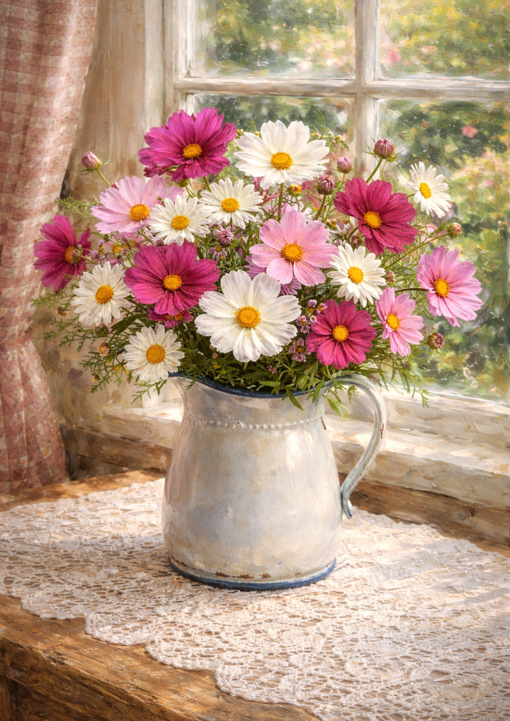 Reispapier für Decoupage, Blumenhintergrund, vollständig, Kat. Nr. 4809