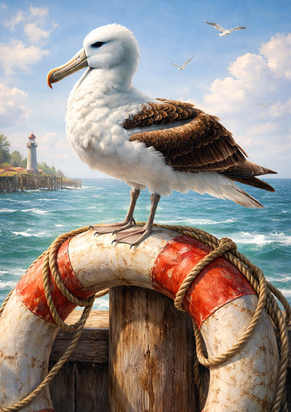 Rice Paper For Decoupage Seagull  Full Cat. No.9186