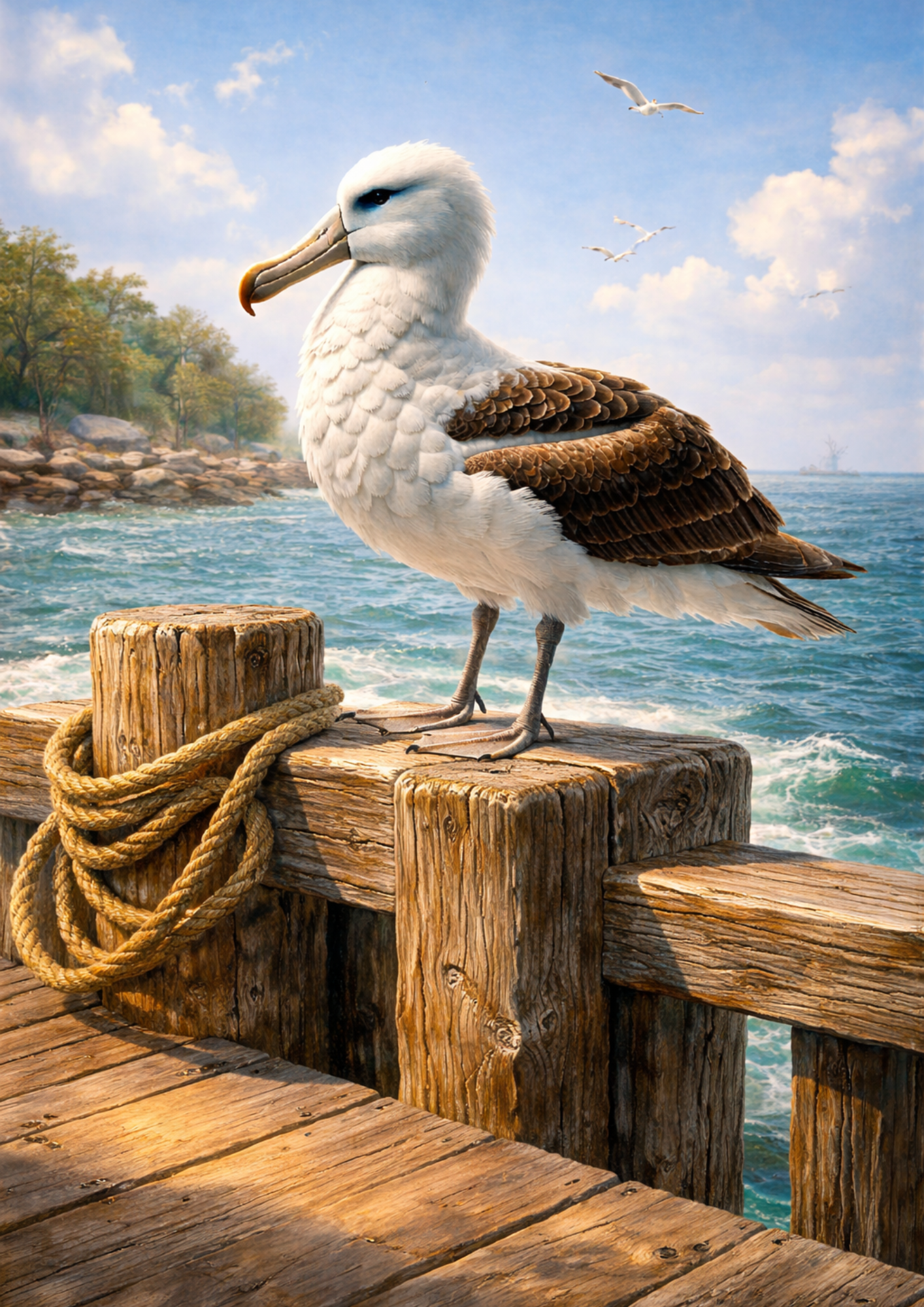 Rice Paper For Decoupage Seagull  Full Cat. No.9188