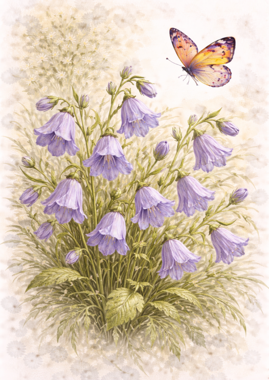 Rice Paper For Decoupage Forest Bluebell Flowers Full Cat. No.9250