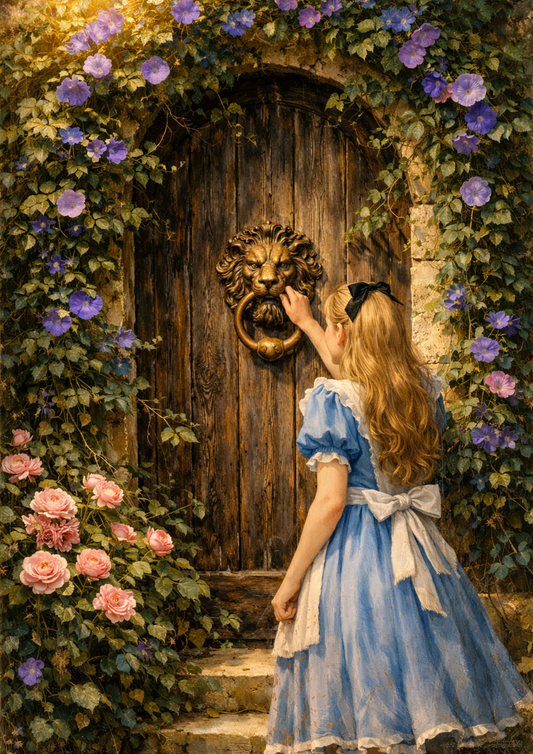 Rice Paper For Decoupage Alice & Secret Gate Full Cat. No.9267