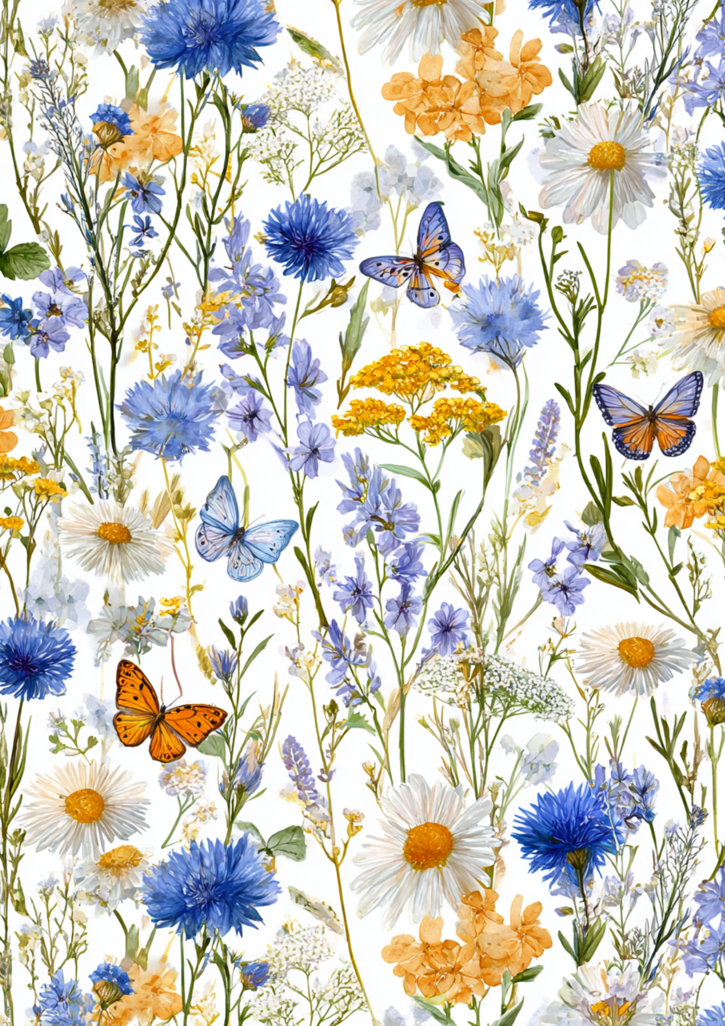 Reispapier für Decoupage, Blumenhintergrund, vollständig, Kat. Nr. 4809