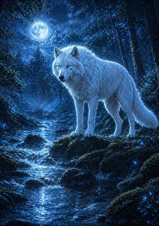 Rice Paper For Decoupage Wild Soul - Majestic Wolf Full  Cat. No.9344