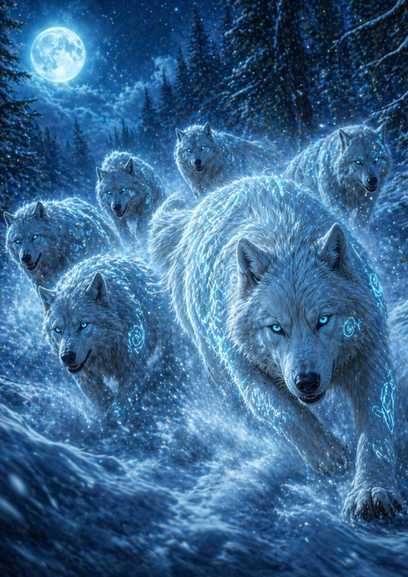 Rice Paper For Decoupage Wild Soul - Wolves Full  Cat. No.9345
