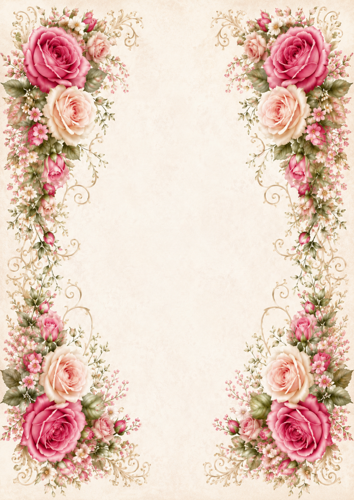 Reispapier für Decoupage, Blumenhintergrund, vollständig, Kat. Nr. 4809