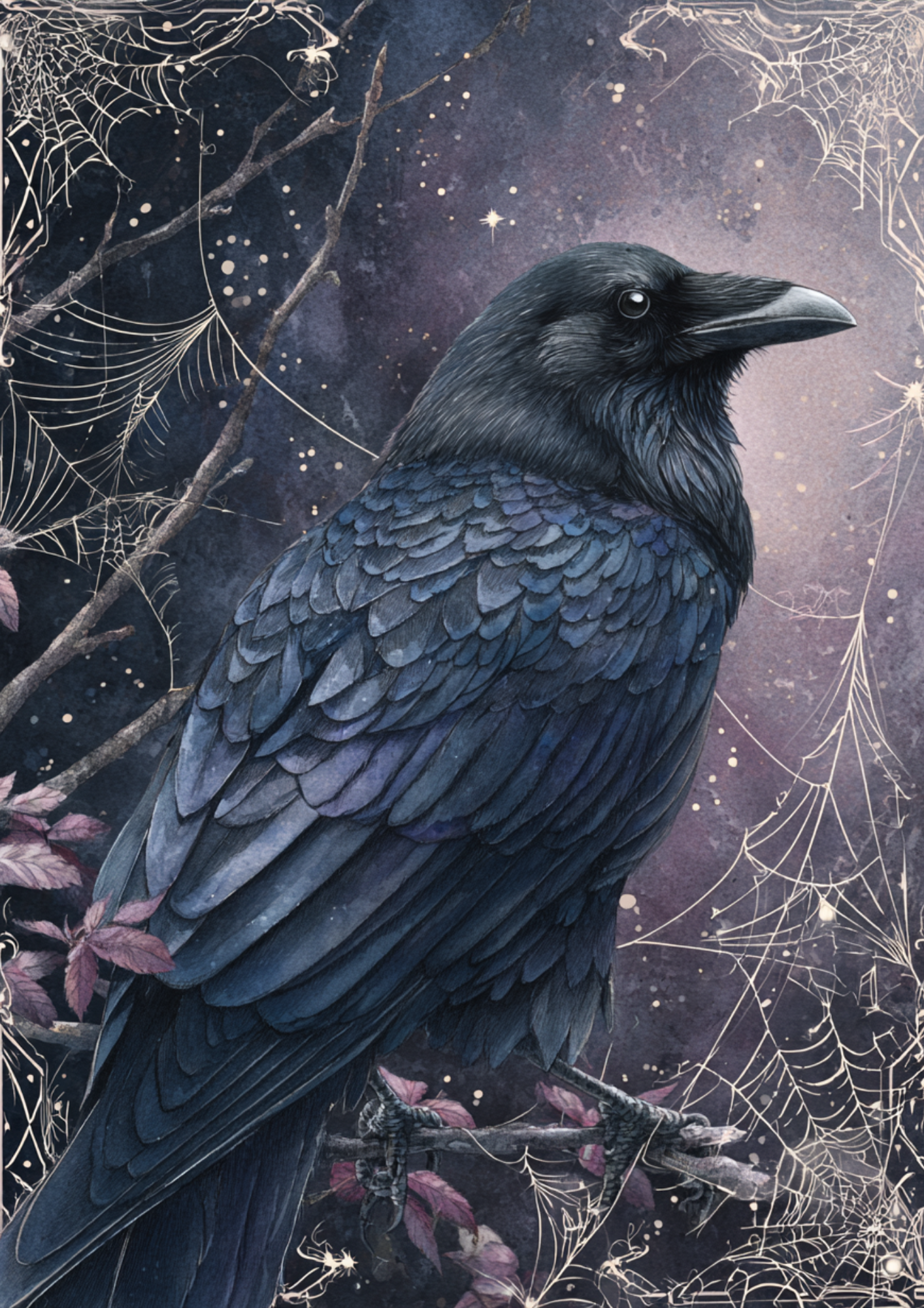 Rice Paper For Decoupage Mistic Raven Full  Cat. No. 9406