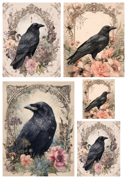 Reispapier für Decoupage, Blumenhintergrund, vollständig, Kat. Nr. 4809