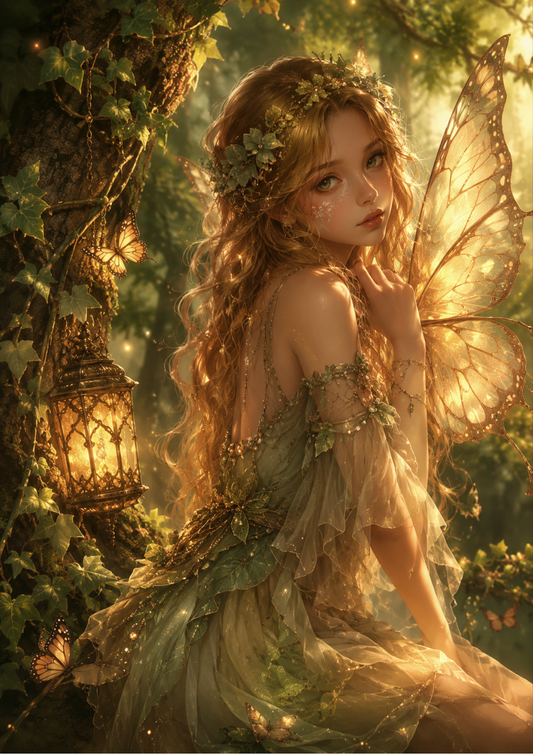 Rice Paper For Decoupage Beautiful Fairy Portrait Full  Cat. No. 9565