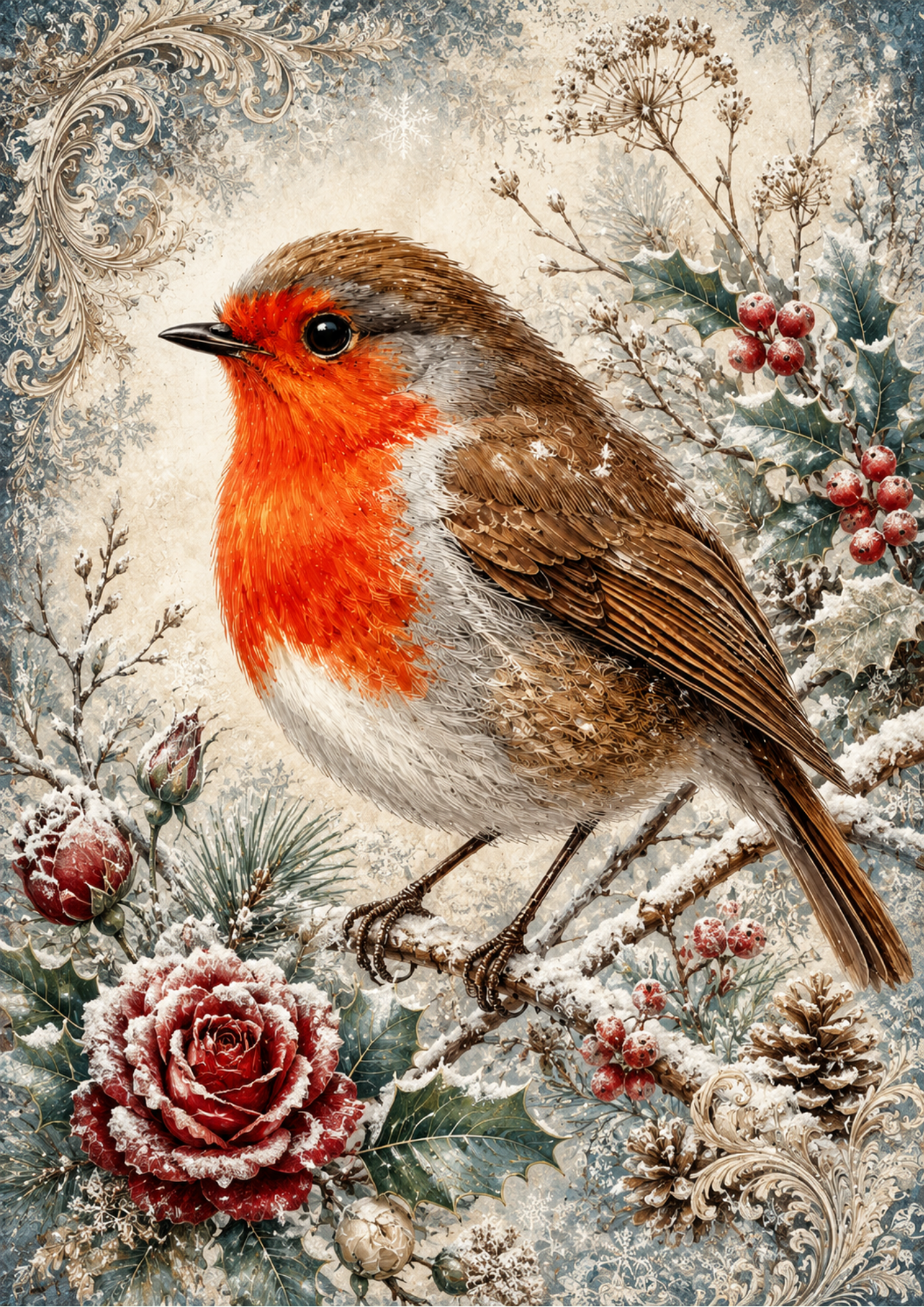 Rice Paper For Decoupage Winter Red Robin Full Cat. No. 9576 – The ...