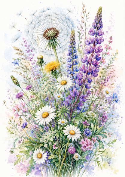 Reispapier für Decoupage, Blumenhintergrund, vollständig, Kat. Nr. 4809