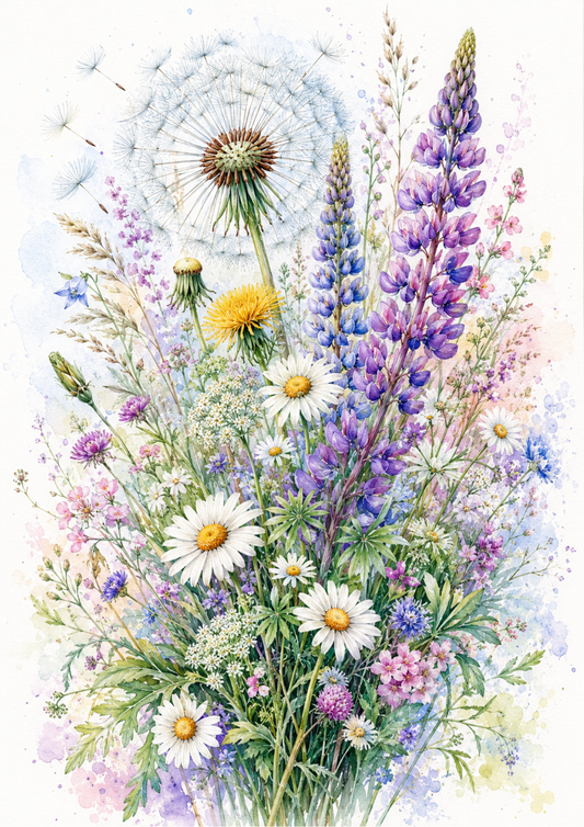 Rice Paper For Decoupage Summer Meadow  Full  Cat. No. 9588