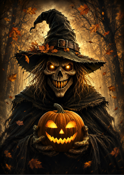 Rice Paper For Decoupage Halloween Scary Witch  Full  Cat. No. 9599