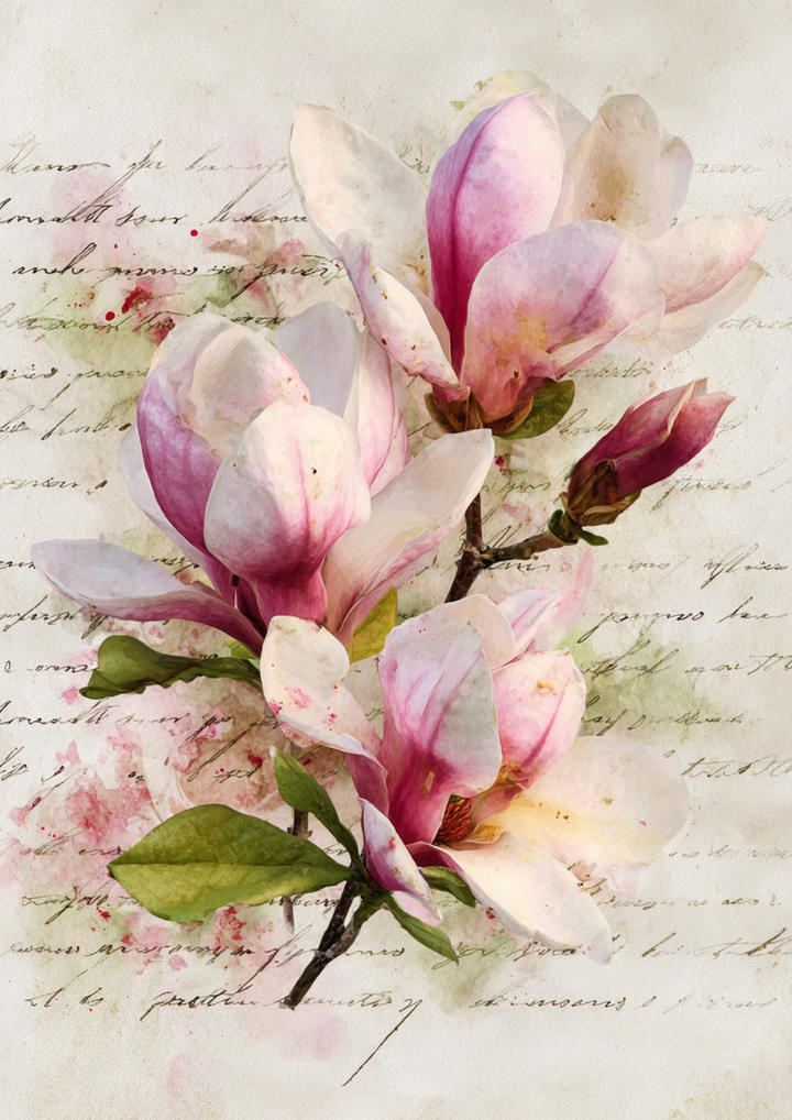 Reispapier für Decoupage, Blumenhintergrund, vollständig, Kat. Nr. 4809
