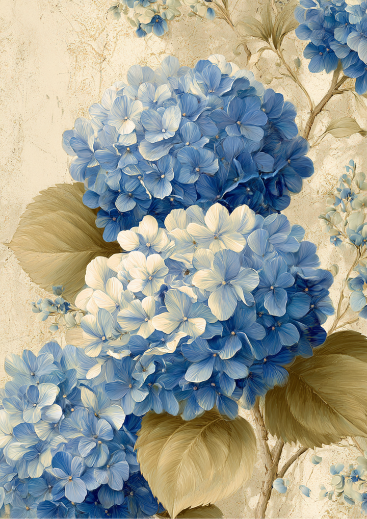Reispapier für Decoupage, Blumenhintergrund, vollständig, Kat. Nr. 4809