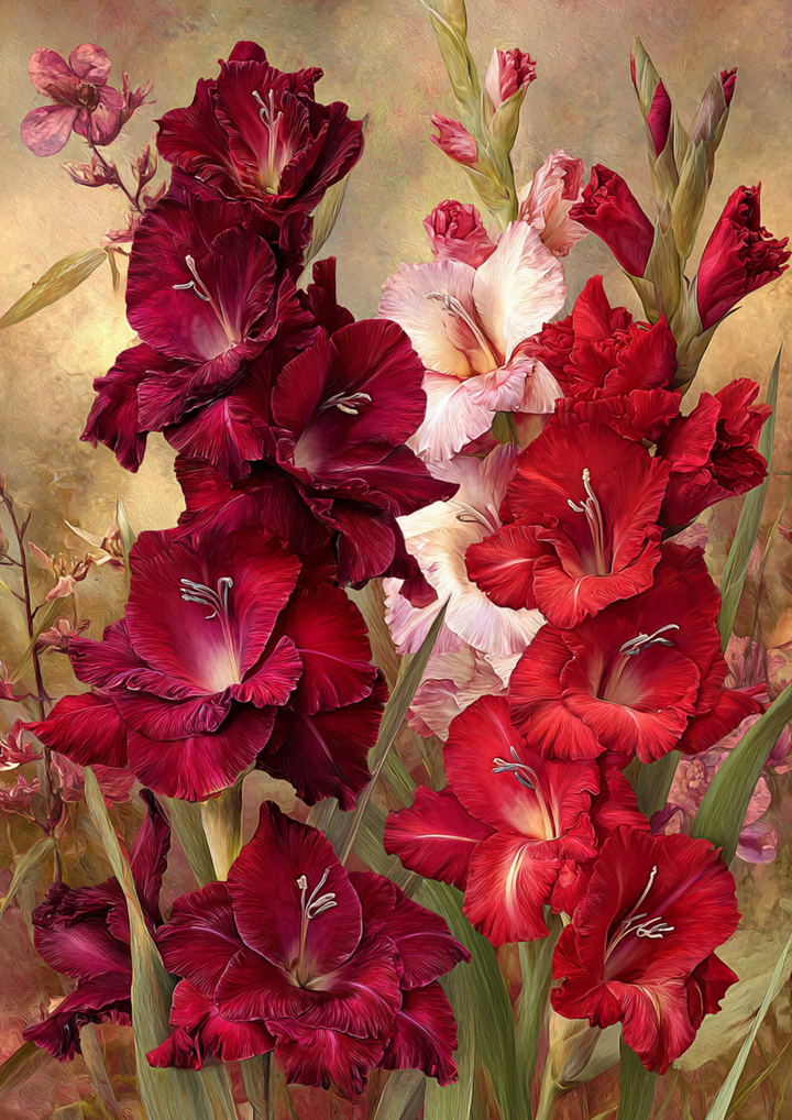 Reispapier für Decoupage, Blumenhintergrund, vollständig, Kat. Nr. 4809
