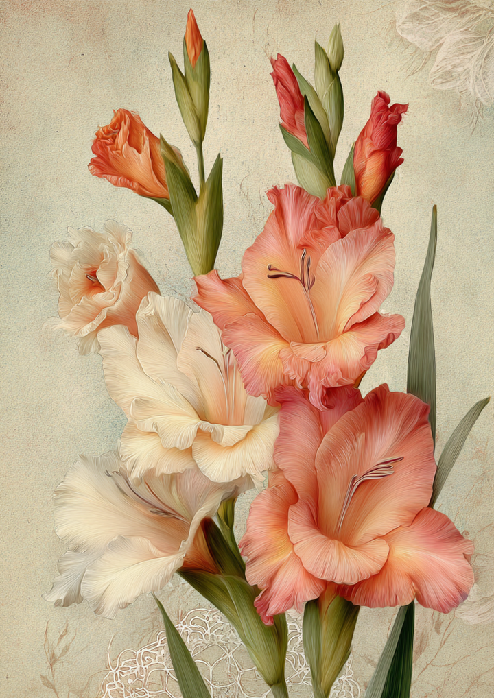 Reispapier für Decoupage, Blumenhintergrund, vollständig, Kat. Nr. 4809