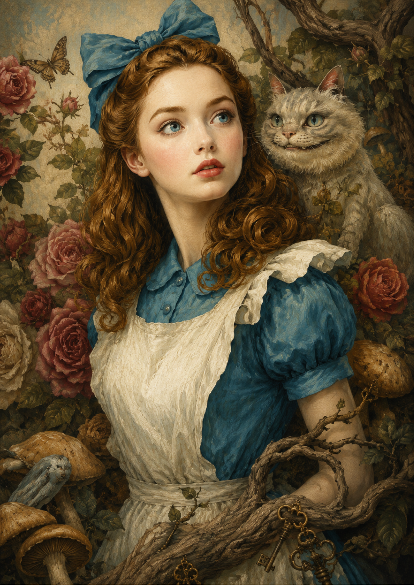 Rice Paper For Decoupage Alice from Wonderland   Full  Cat. No. 9661