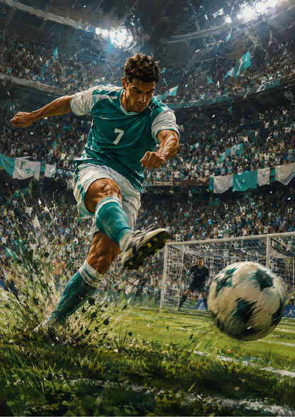 Rice Paper For Decoupage Soccer Player Full  Cat. No. 9726