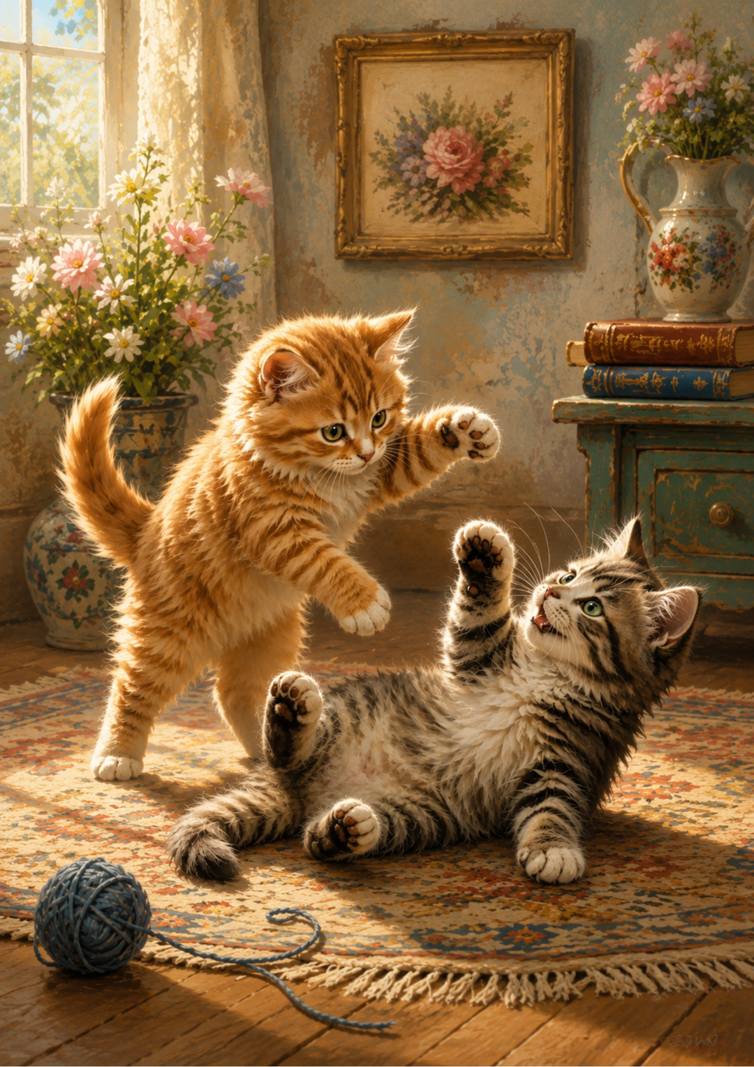 Rice Paper For Decoupage Two Adorable Kittens Full Cat. No. 9767