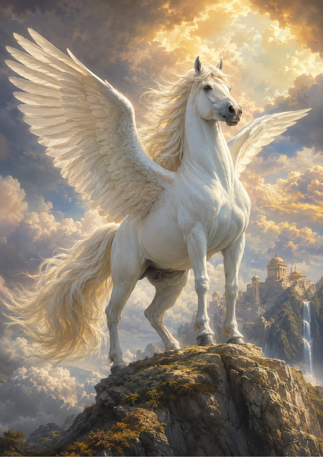 Rice Paper For Decoupage Majestic Pegasus  Full Cat. No. 9772