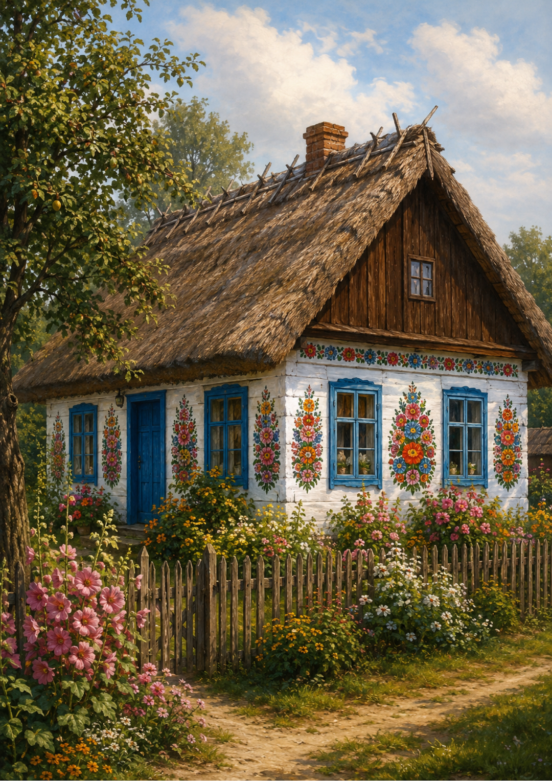 Rice Paper For Decoupage Old Traditional Polish Cottage  Full Cat. No. 9830