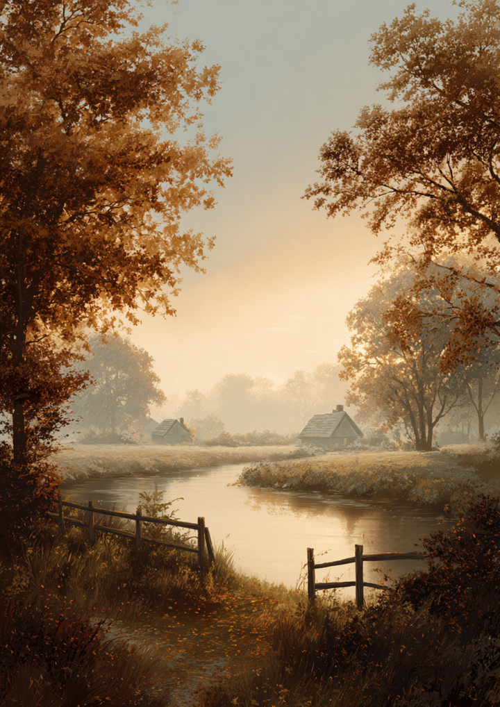 Rice Paper For Decoupage  Whispers of Golden Autumn Full  Cat. No. 9967