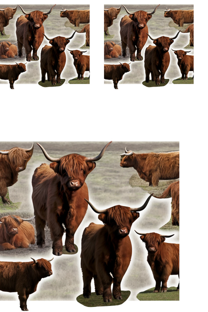 Reispapier für Decoupage-Kühe, Kat. Nr. 171