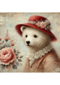 Rice Paper for Decoupage Teddy Bear Shabby Chic Full Cat. No. 1757