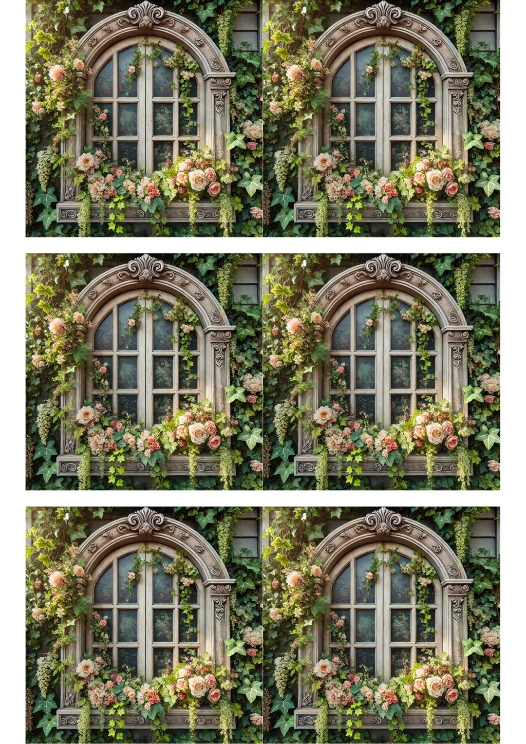 Collage Paper Rive Window Rice Paper for Decoupage Beautiful Window Collage Cat. No. 1718 – The ...